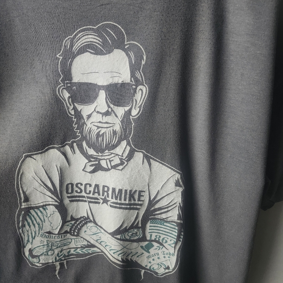 Tatted Abe Graphic Tee - Picture 2 of 6